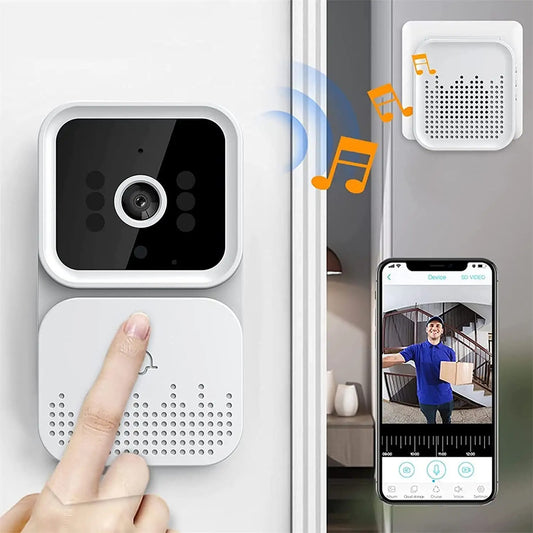 Video Doorbell Wireless Wifi Intercom System Home Monitor Remote Camera - Tech Trove Boutique