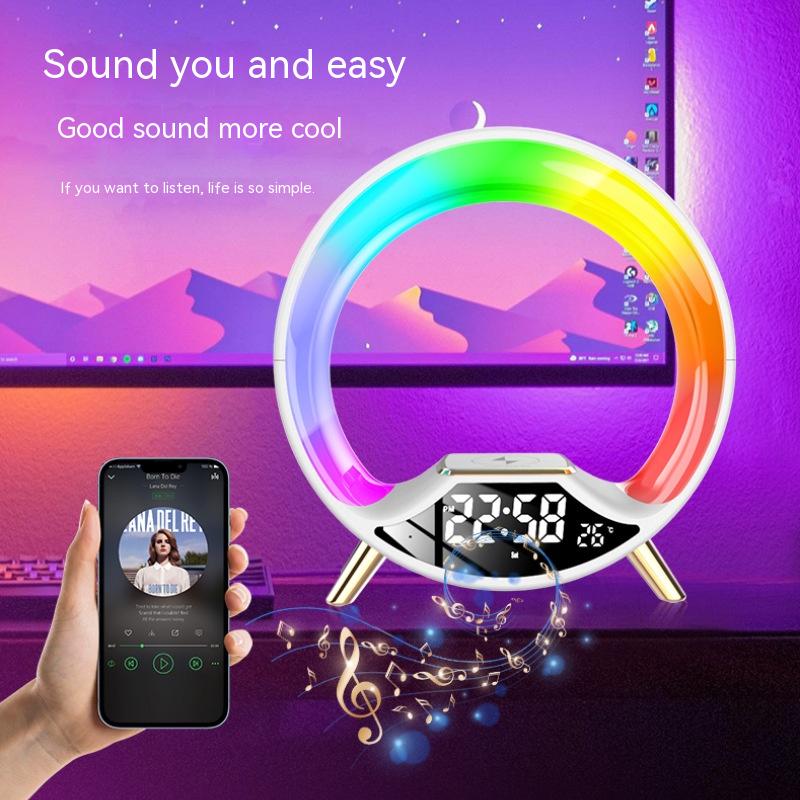 O Light Three In One Wireless Charging Multifunctional Bluetooth Speaker Night Light - Tech Trove Boutique